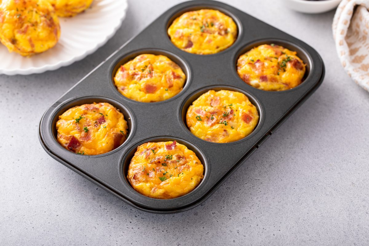 Egg Muffins With Bacon And Cheddar, Egg Bites For Breakfast