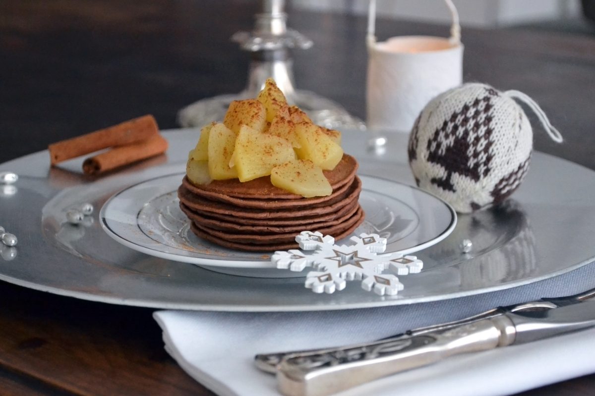 Chokolate Pancakes For Christmas Breakfast