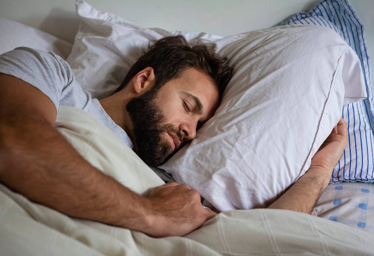 Mannen In Slaap Vallen Na De Seks