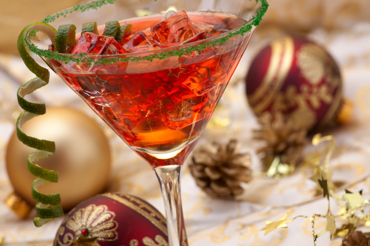 Christmas Cosmopolitan Cocktail