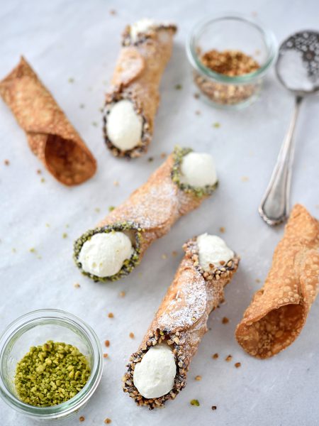 Recept voor Siciliaanse cannoli met pistache en hazelnoot